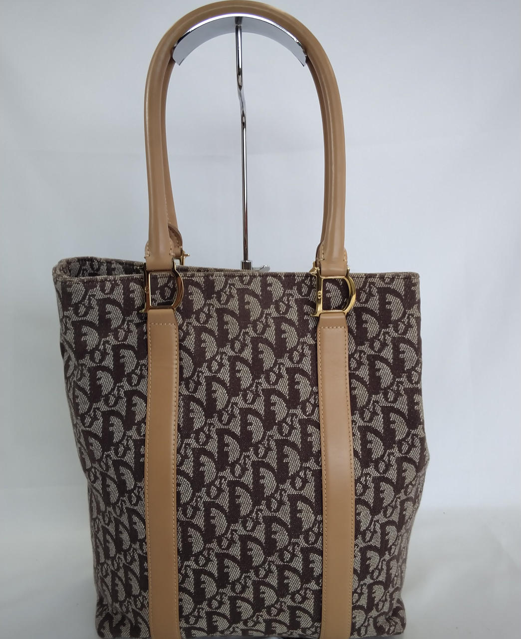 【美品】 Christian Dior トロッター トートバッグ Christian Dior】クリスチャンディオール トロッター トートバッグ