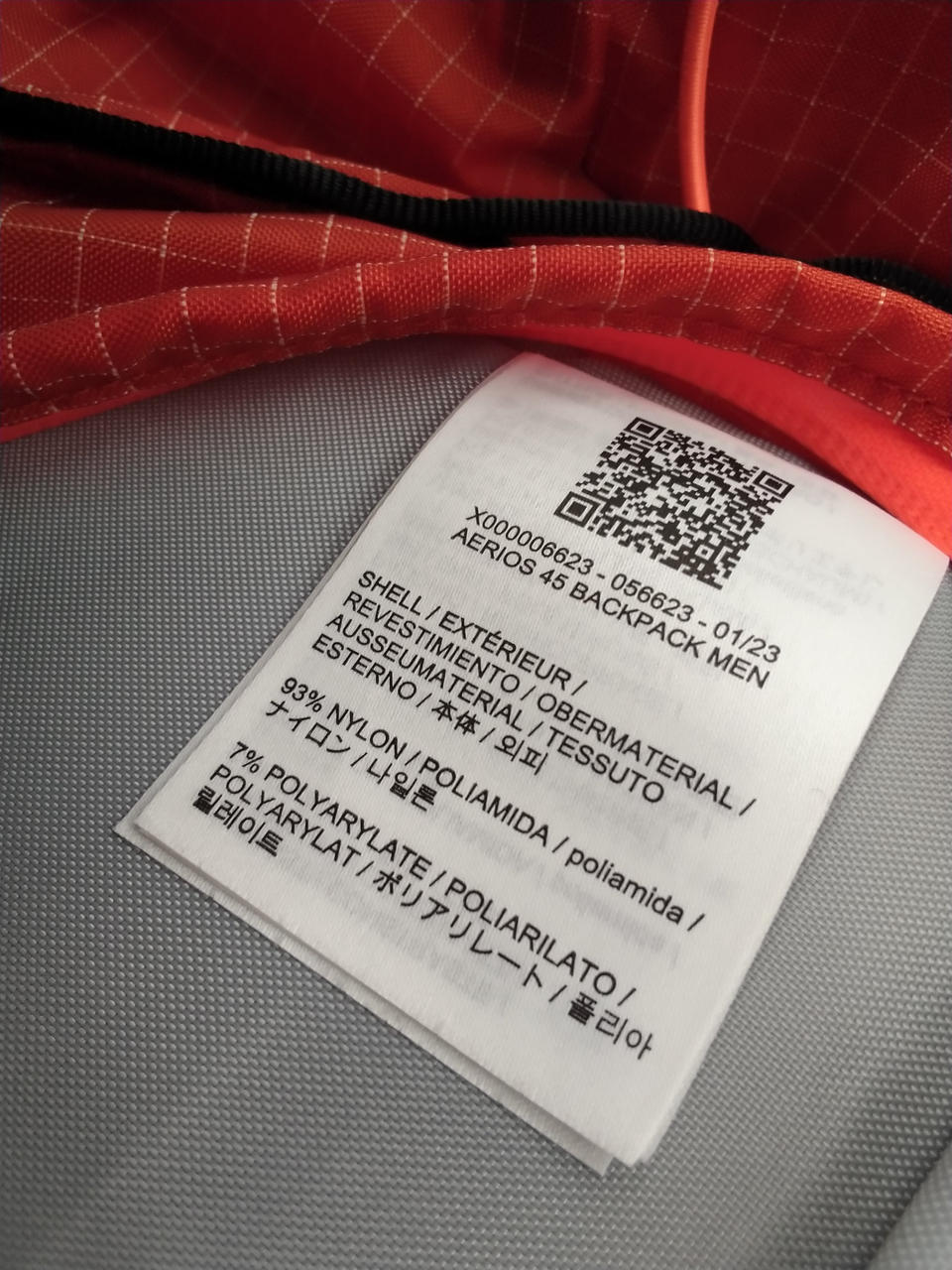 ARC’TERYX 型番：AERIOS 45 バックパック