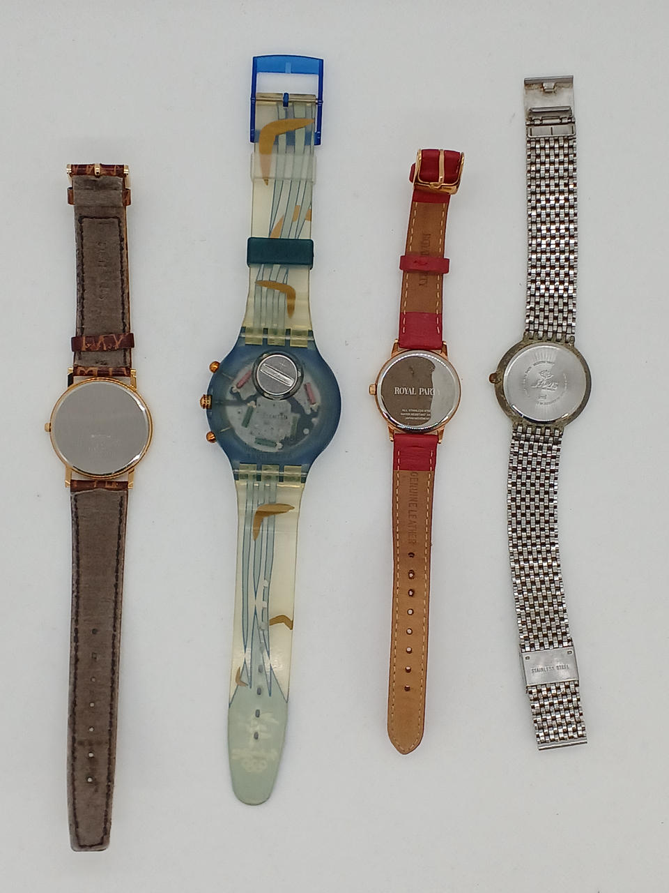 Swatchのベルトにベタつきがあります