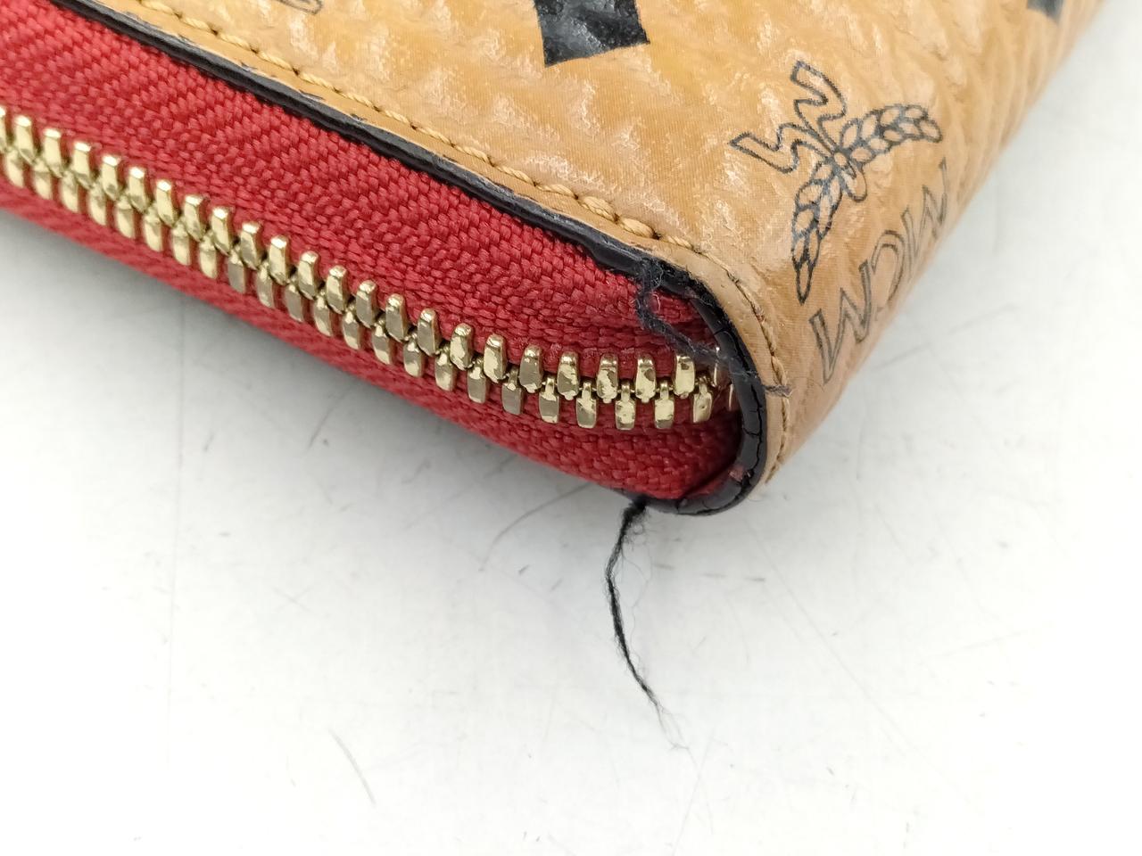 美品★MCM 長財布　ラウンドファスナー　レザー　保存袋　ギャランティカード MCM|ラウンドファスナー長財布|HARDOFFオフモール（オフモ