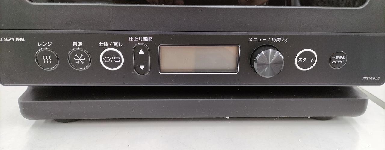 未開封新品　KRD-183D 電子レンジ 楽天市場】電子レンジ 単機能 土鍋付き 蒸し調理 コイズミ 炊飯