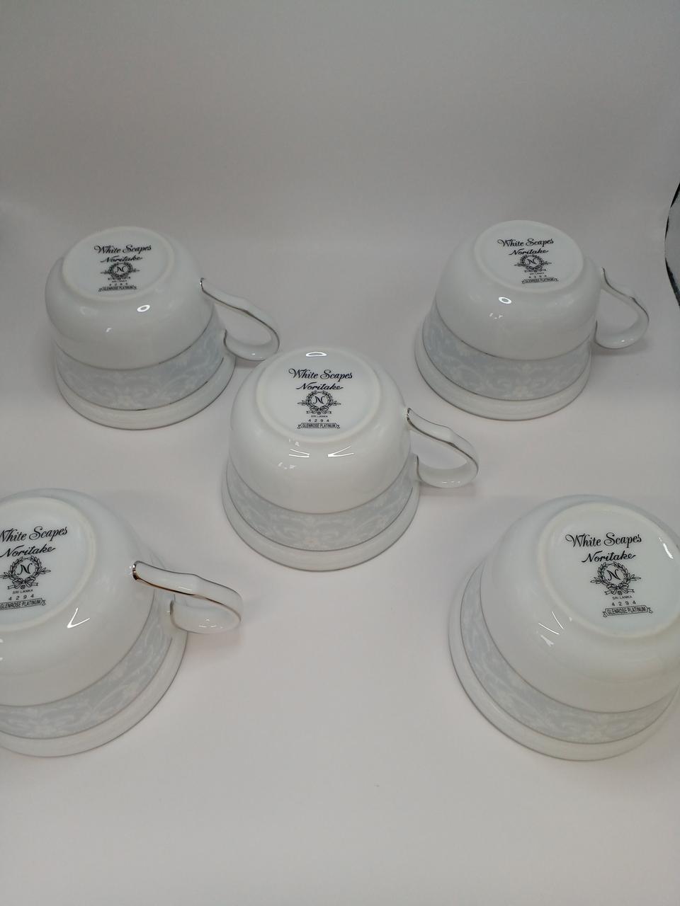 未使用 ノリタケ グレンローズ・プラチナ サロンセット ノリタケ(Noritake)|グレンローズ・プラチナ サロンセット