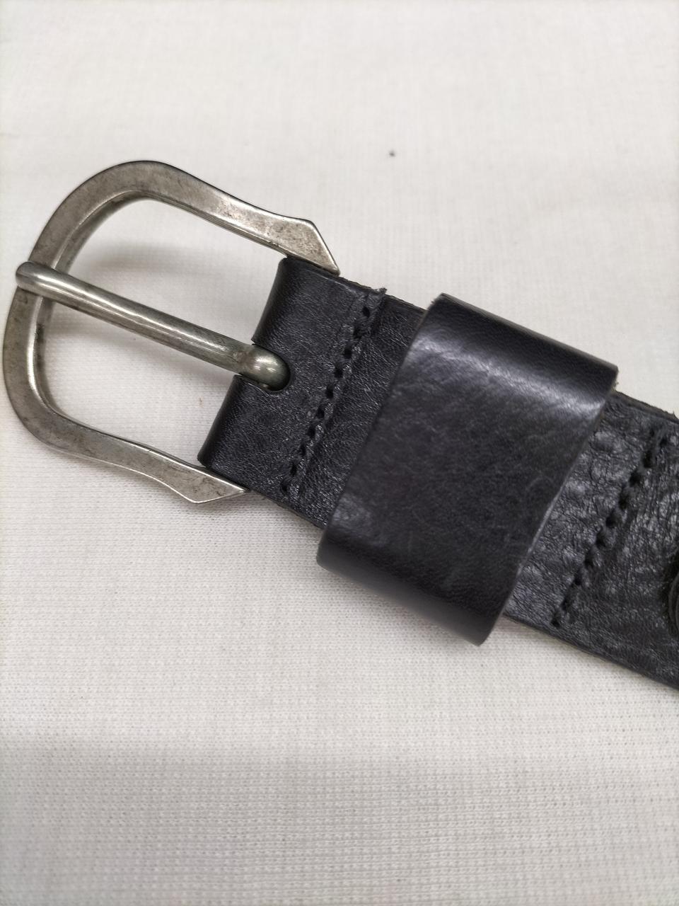 DIESEL ブラックレザーベルト サイズ90/36 新品未使用　本物 DIESEL|ディーゼル メタルロゴ付きレザーベルト|HARDOFFオフ