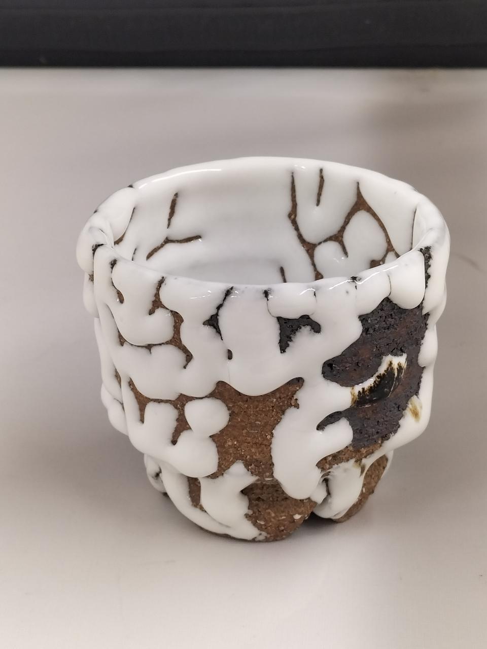 三輪　栄造　作　　白萩茶碗 十一代目三輪休雪|白萩 鬼萩 茶碗|HARDOFFオフモール（オフモ
