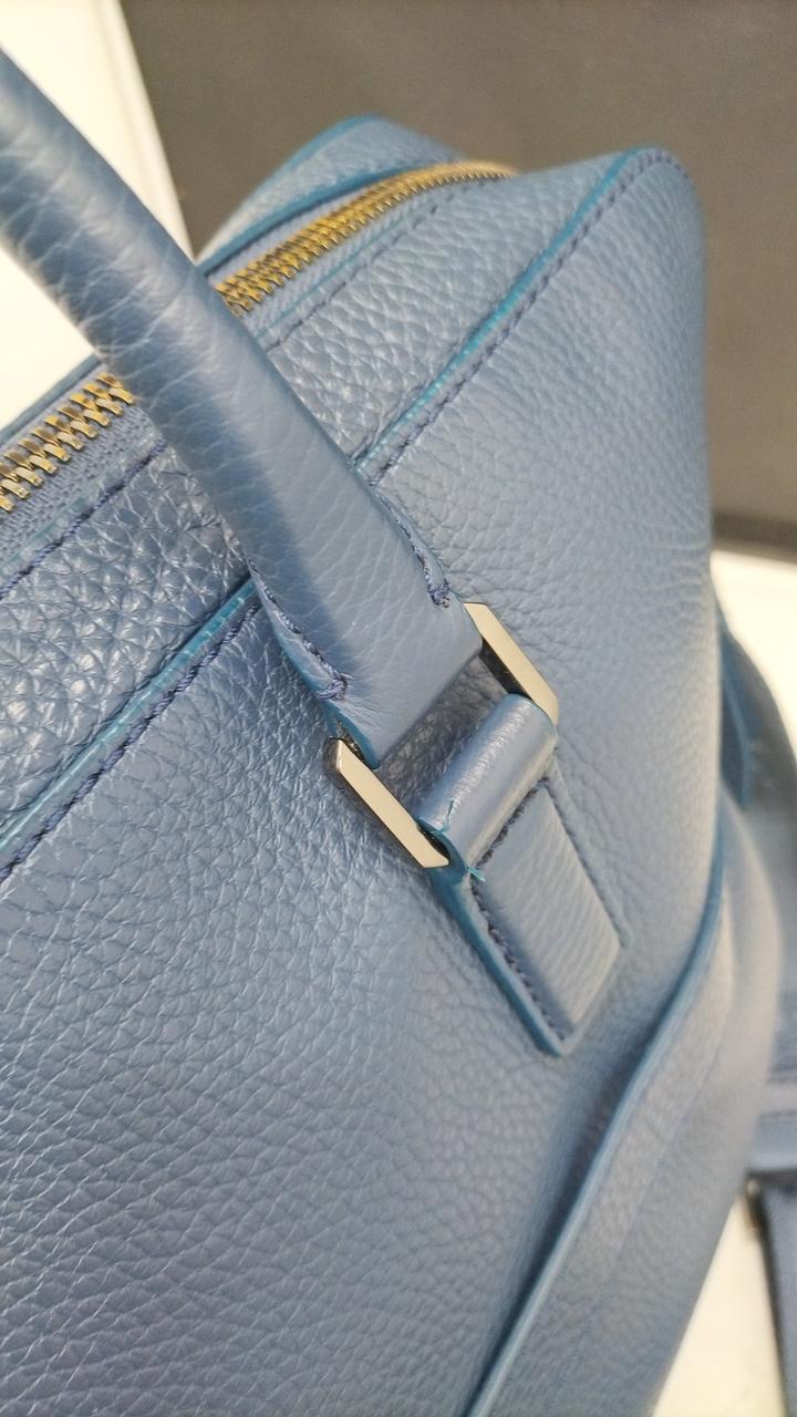 ☆訳あり未使用品☆BOSS バイロン ストライプ 2way ビジネスバッグ ミニマ】レザーショルダーバッグ L 2WAY 本革 ビジネスバッグ