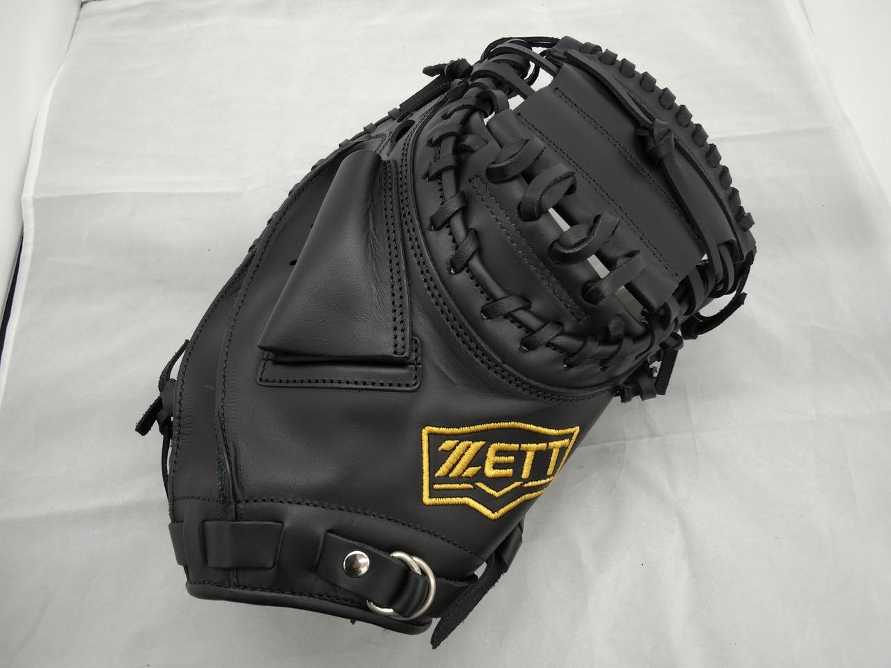ZETT 軟式キャッチャーミット黒 収納袋付き