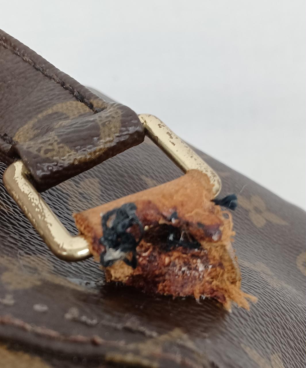 ショルダーストラップ留め具補修・ちぎれ有