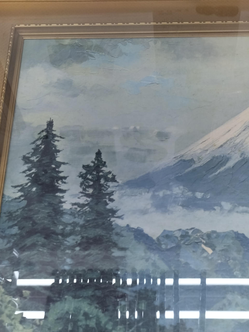 若石賛花 直筆サイン入り 静かなる森 風景画 油絵 インテリア 若石賛花 直筆サイン入り 静かなる森 風景画 油絵 インテリア