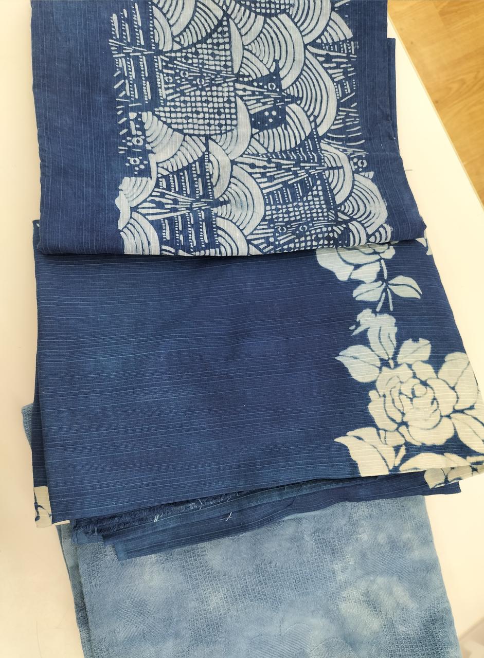 藍染め　3種