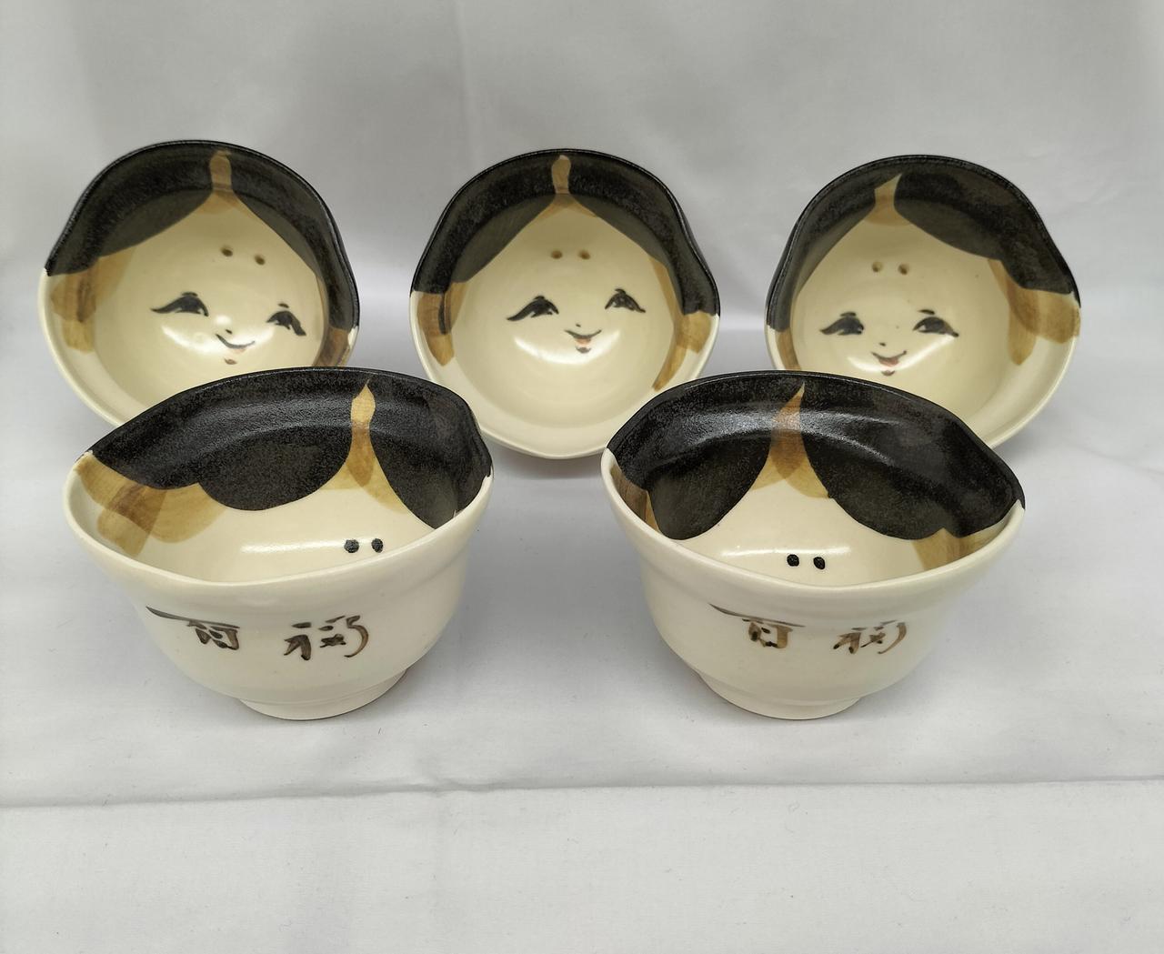 優しい微笑みのお福さんの汲み出し揃えです