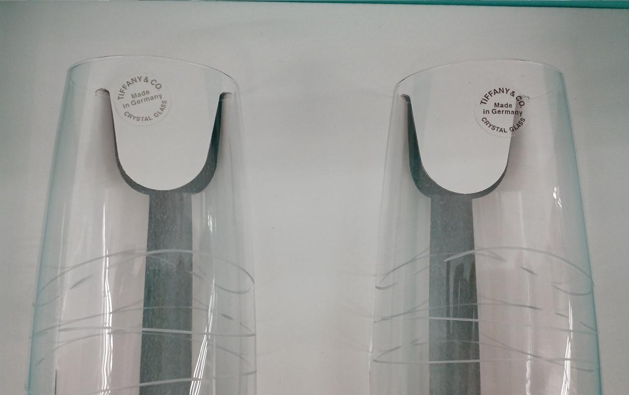 グラスにシールあり