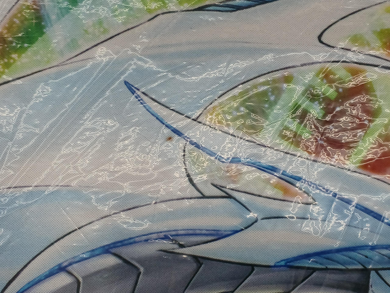 茶色い小さなシミがあります