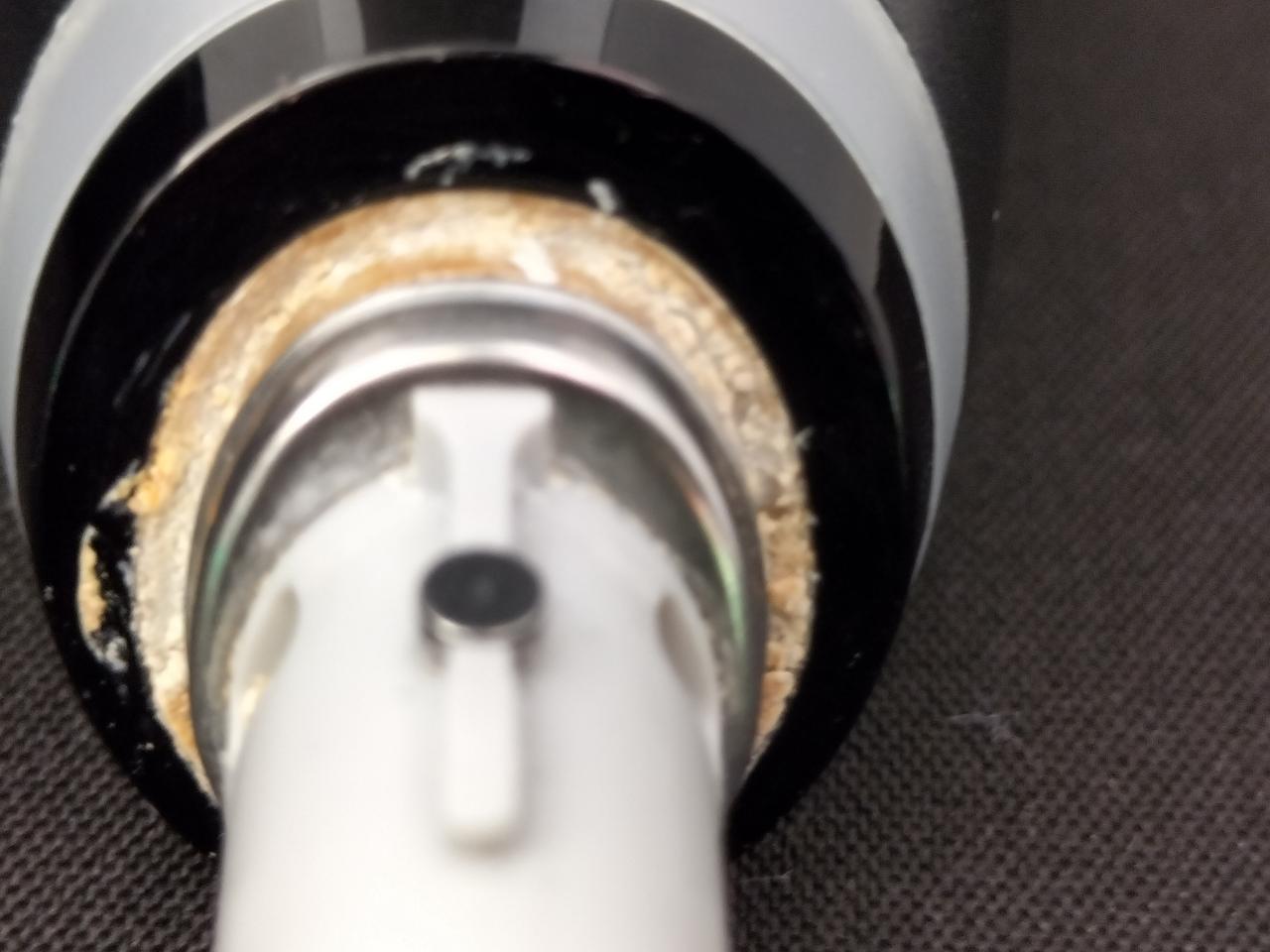 ゴムパッキン劣化あり