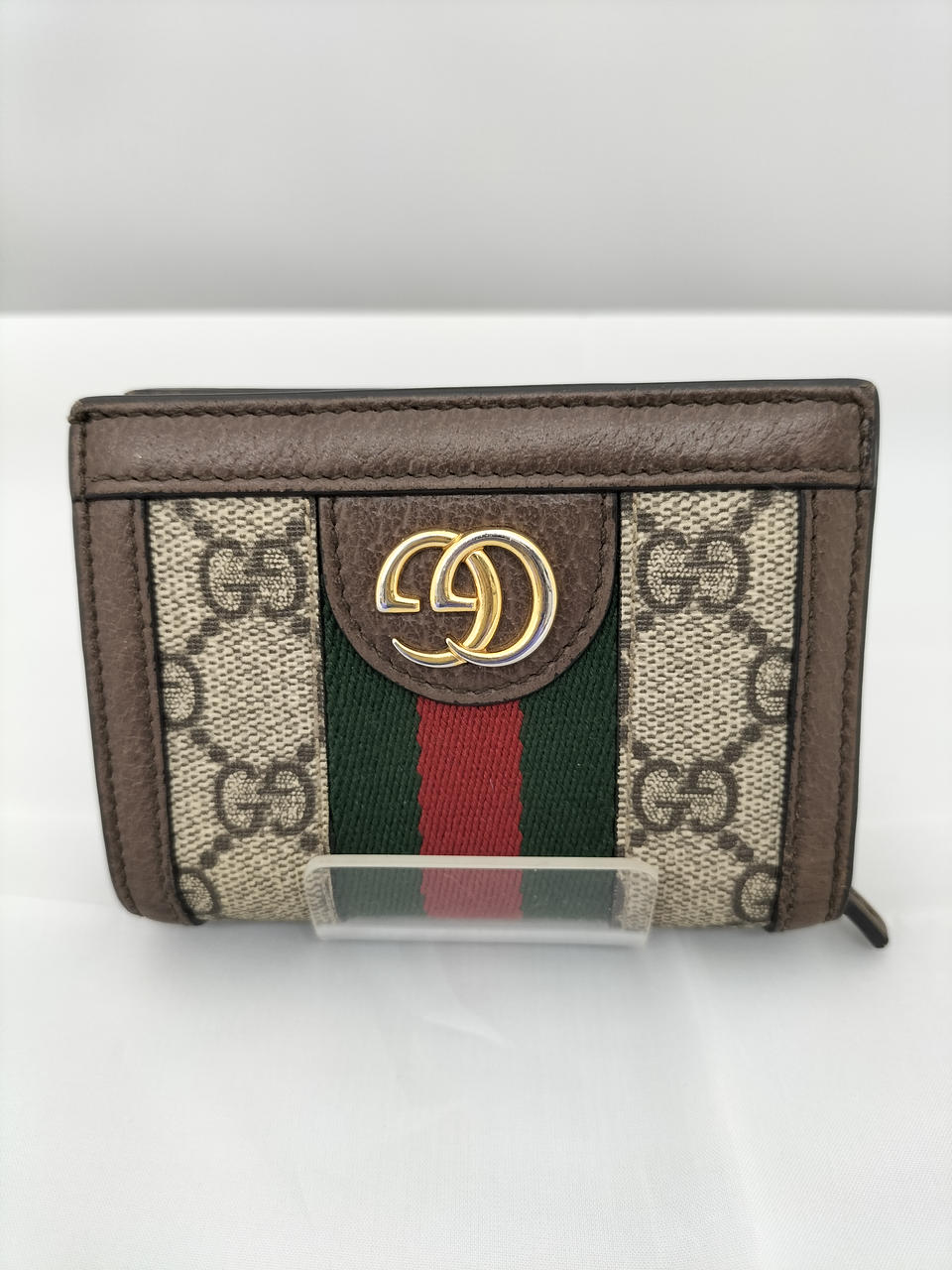 美品/現行 GUCCI 2つ折り財布 GUCCI グッチ 二つ折り財布 レディース スクリプト ミニ
