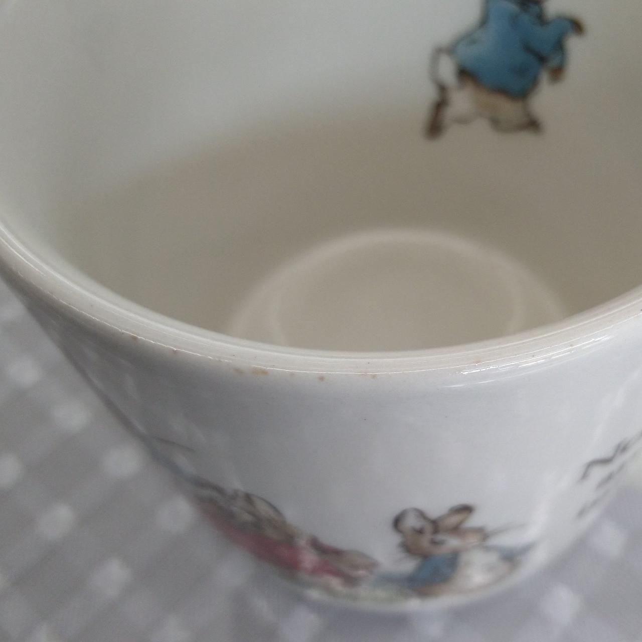 カップ淵所々汚れあり。