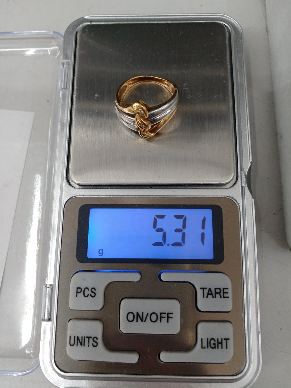 5.3g|K18 PTP900 ダイヤモンド付きコンビリング|HARDOFFオフ