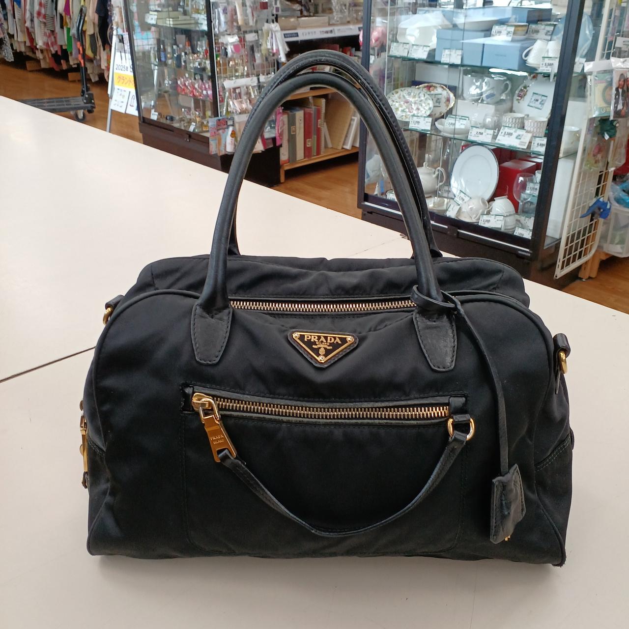 ~PRADA ブラック ナイロン ハンドバッグ PRADA|プラダ ナイロン ハンドバッグ|HARDOFFオフモール（オフモ