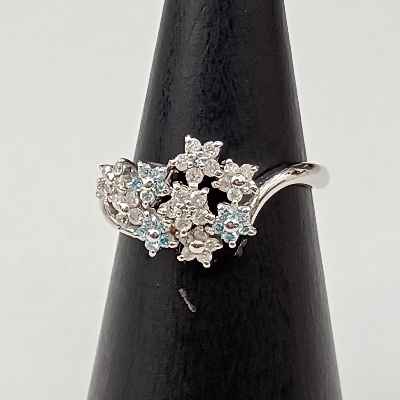 K18WG ダイヤリング　D 0.30 K18WG ダイヤリングD 0.30