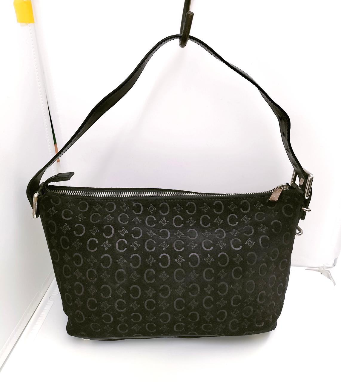 【超美品】CELINE セリーヌ 総スエード フローラル ショルダーバッグ CELINE|セリーヌ スウェードレザー ショルダーバッグ|HARDOFF