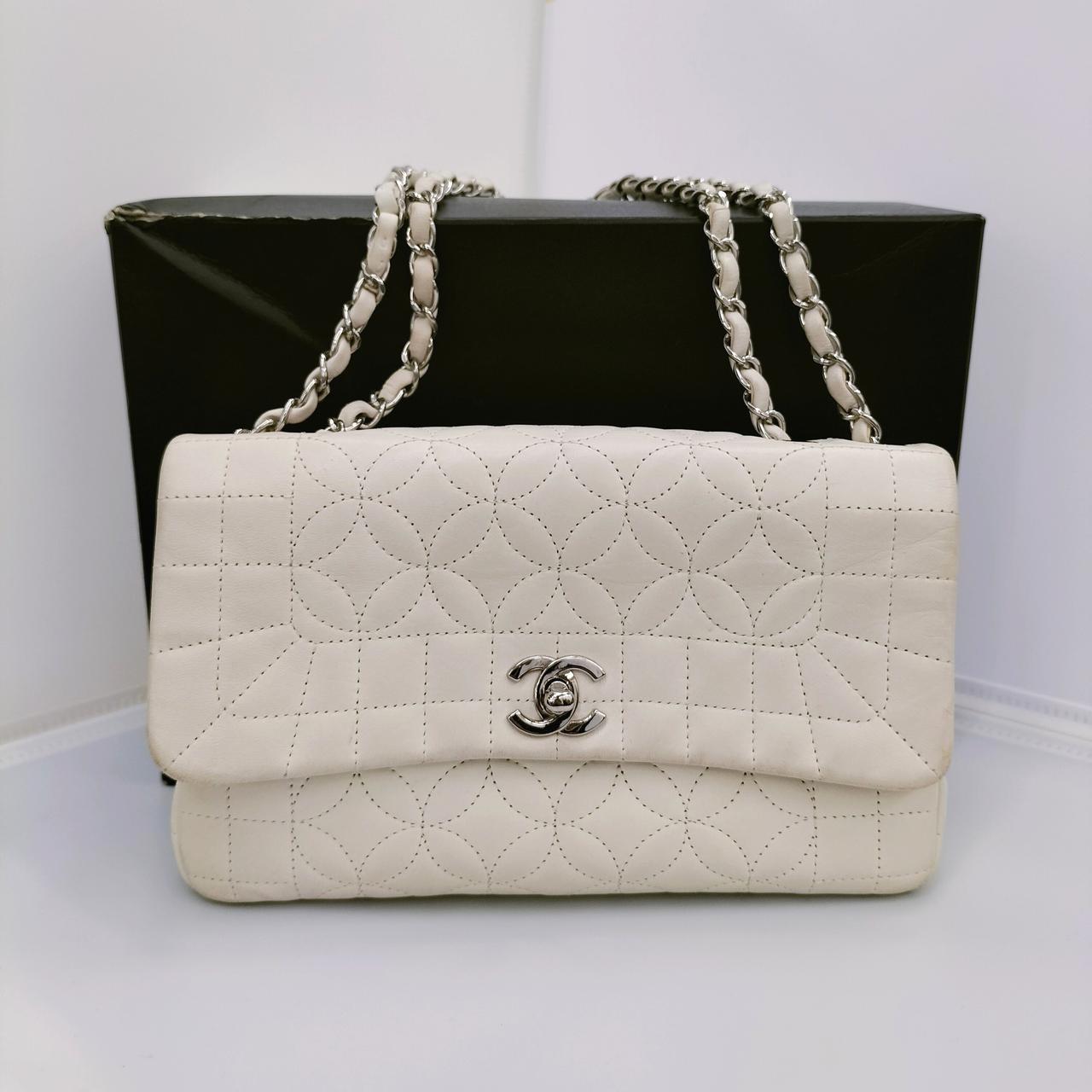 CHANEL|シャネル フラワーステッチ チェーンショルダーバッグ