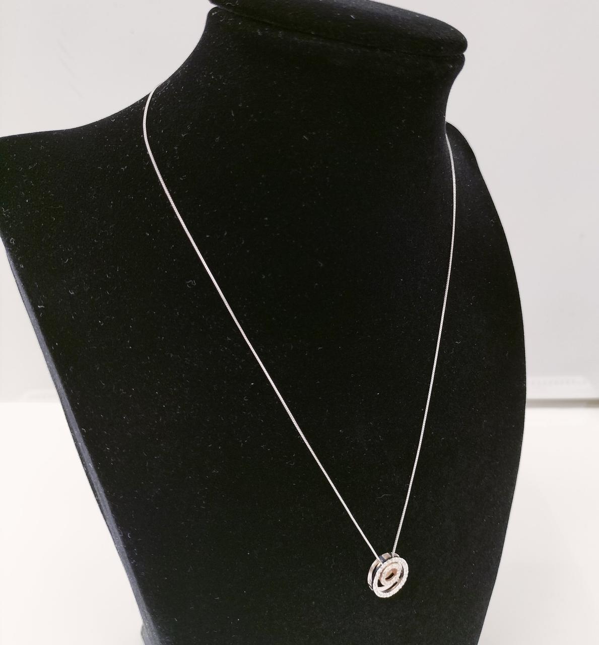 ⭐️美品⭐️K18GP コンビスクリューネックレス D0.16CT/0.09CT|K18WG ダイヤモンド付きネックレス|HARDOFFオフ