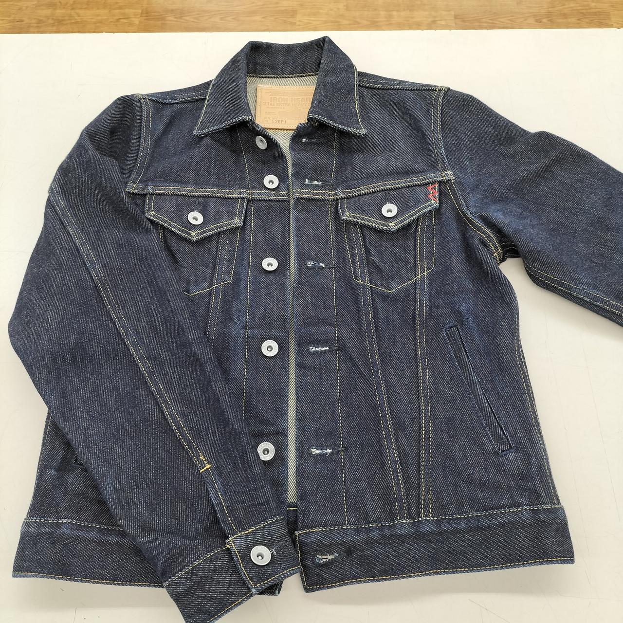 【美品】IRON HEART コーデュロイ襟 デニムワークジャケット XXL 美品】IRON HEART コーデュロイ襟 デニムワークジャケット XXL