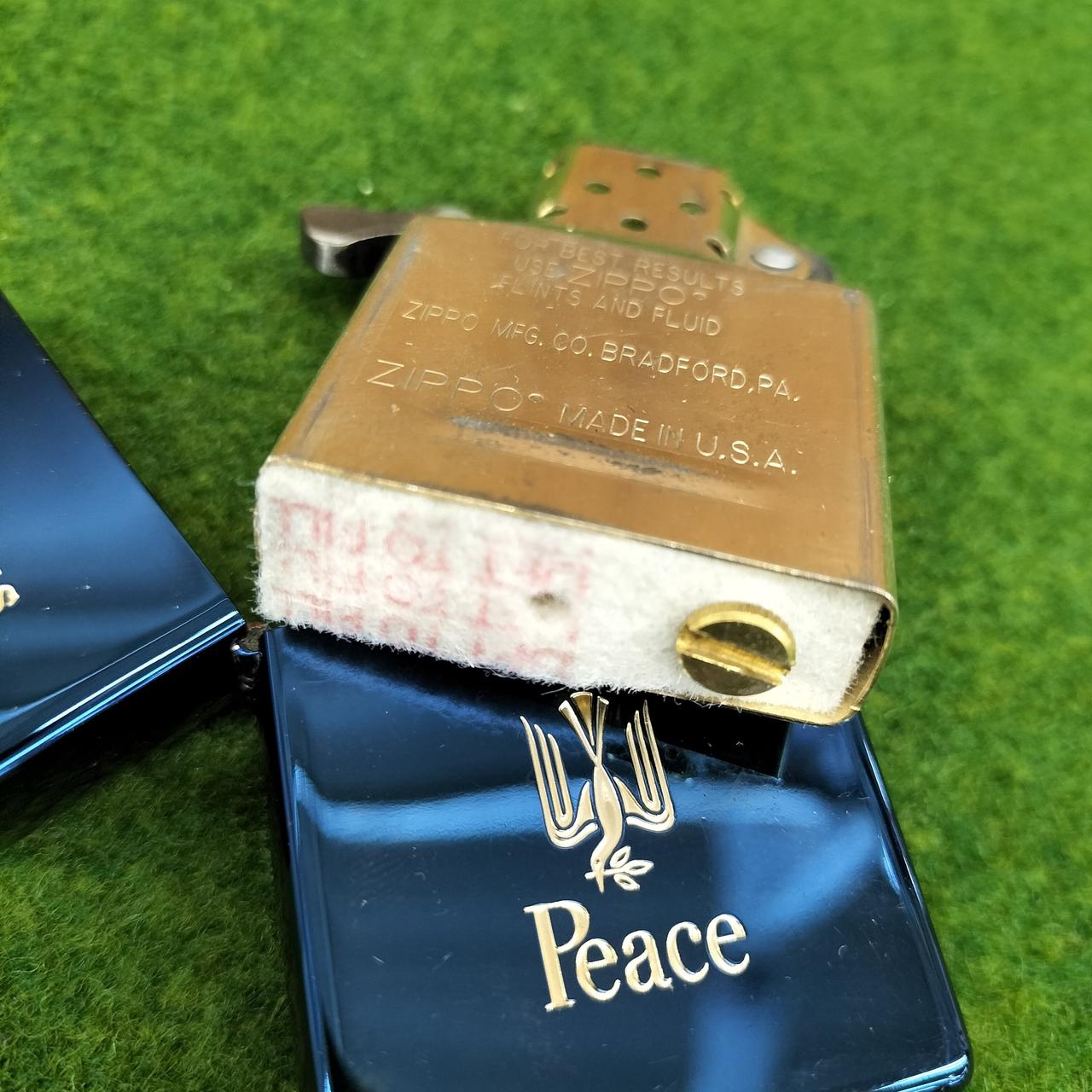 その他 Peace ZIPPO Yahoo!オークション - zippo PEACE ブルーチタン since 1946