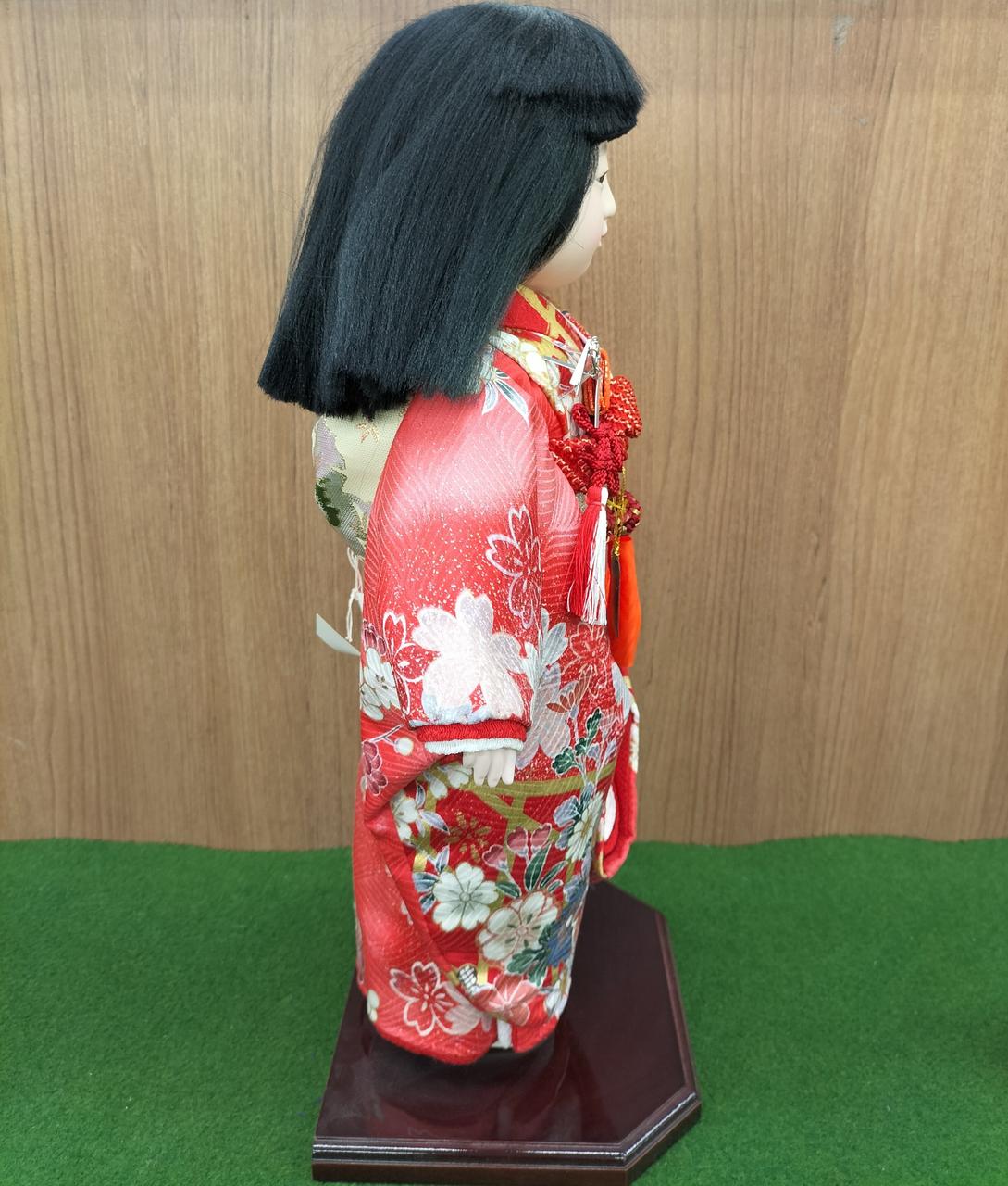 市松人形　セール　最終価格 市松人形 齊藤公司作 市松人形ミニ松820口開き 正絹 雛人形