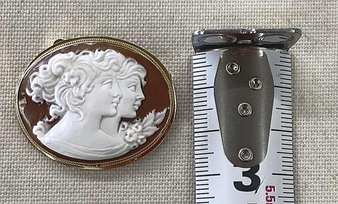 金|カメオ ブローチ|HARDOFFオフモール（オフモ）|2031890000101782