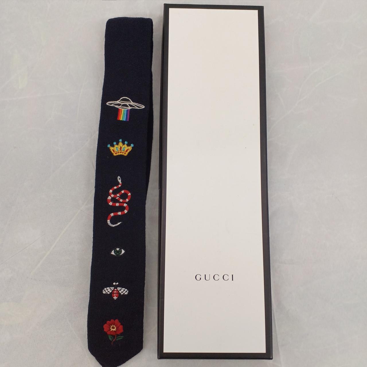 GUCCIグッチ　ネクタイ新品 GUCCI 【すぐに渡せるおしゃれなラッピング付!!】 グッチ