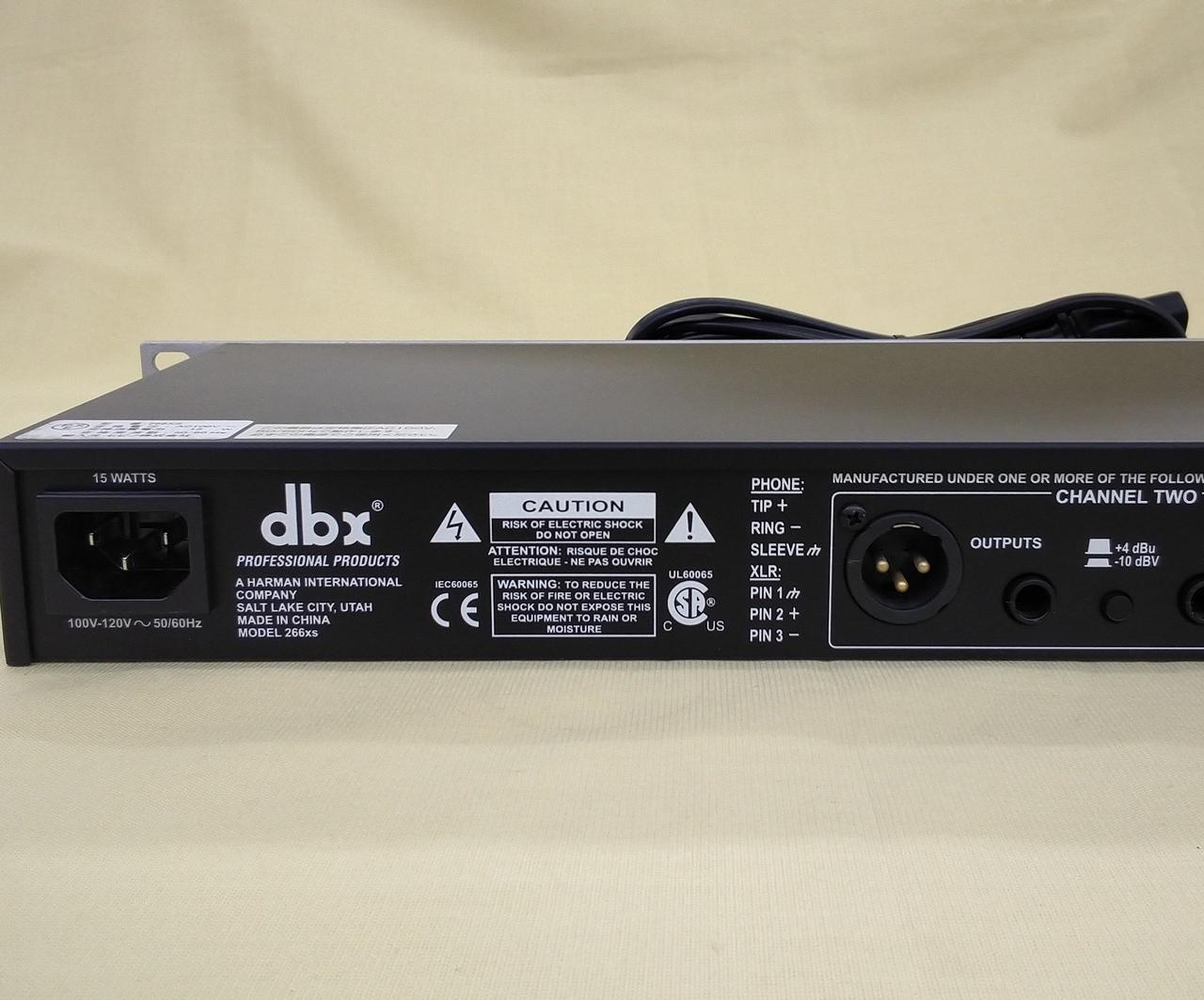 dbx 266xs コンプレッサー　メンテンス済み 美品　14日発送 dbx ( ディービーエックス ) 266xs ステレオコンプレッサー 送料