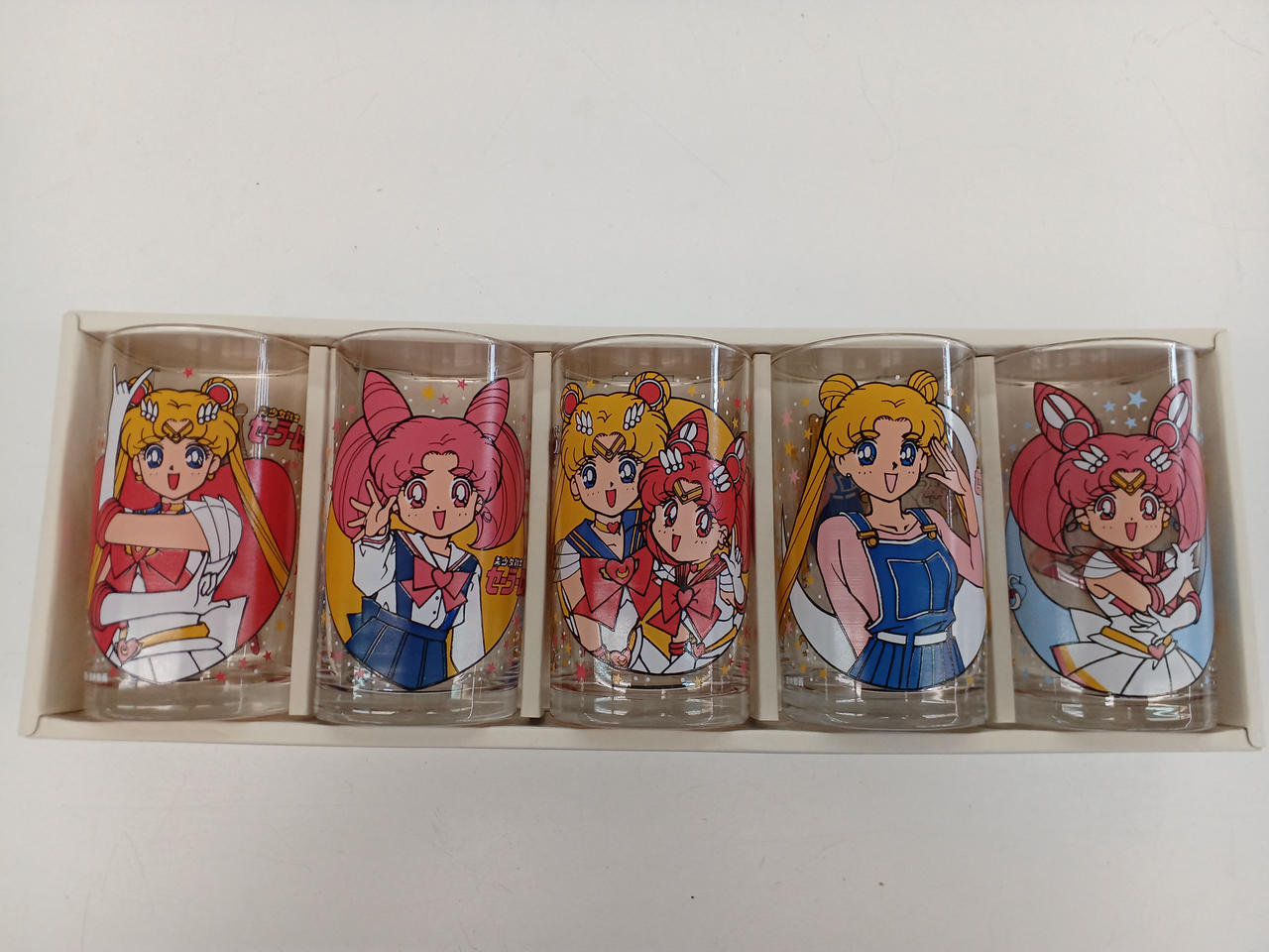 【希少品】【新品未使用】当時物 箱あり セーラームーン タンブラー 5客 美少女戦士セーラームーンR (ビショウジョセンシセーラームーンR