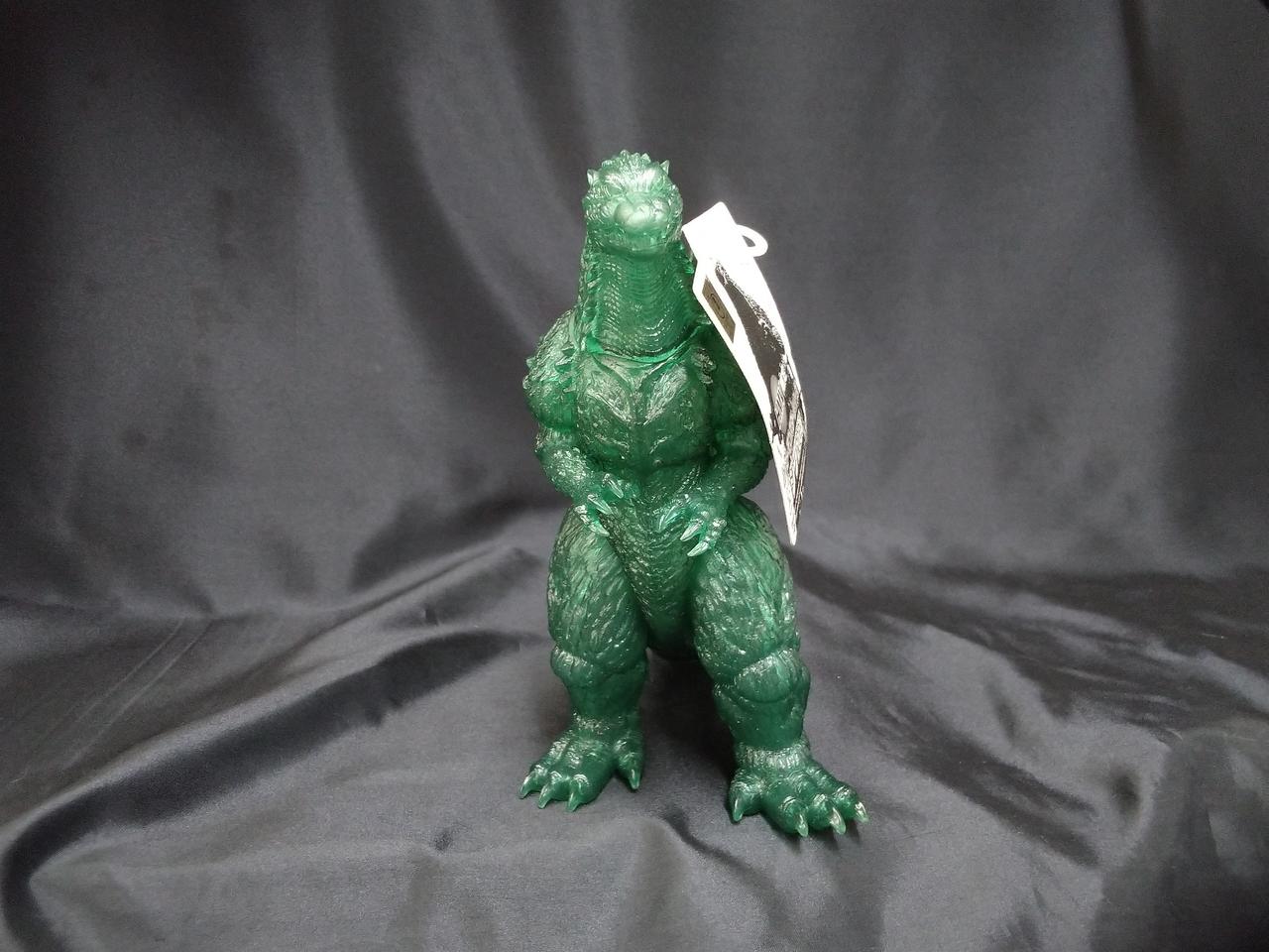 バンダイナムコ ゴジラ グリーンVer. バンダイ(BANDAI)|ゴジラ 2004 クリアグリーンVER. ソフビ