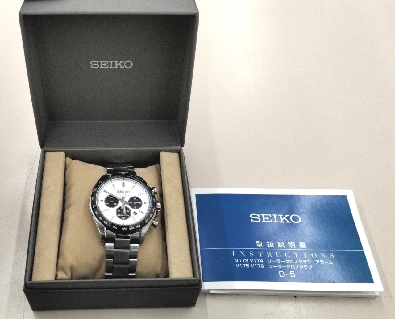 SEIKO LIMITED EDITION V175-0FA0 クロノ ソーラー SEIKO ソーラー腕時計 クロノグラフ V175-0FA0をお買取りしま