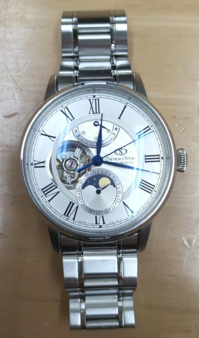 オリエントスター ORIENT F7X6-UAA0 Orient Star F7X6-UAA0 Power Reserve Moon Phase AT Men's