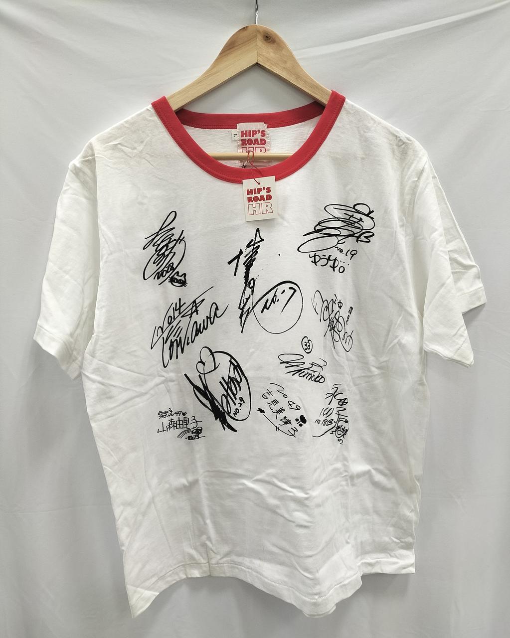 当時物 HIP'S ROAD おニャン子クラブ サイン入り Tシャツ HIP'S ROAD|おニャン子クラブ サインプリント Tシャツ|HARDOFF