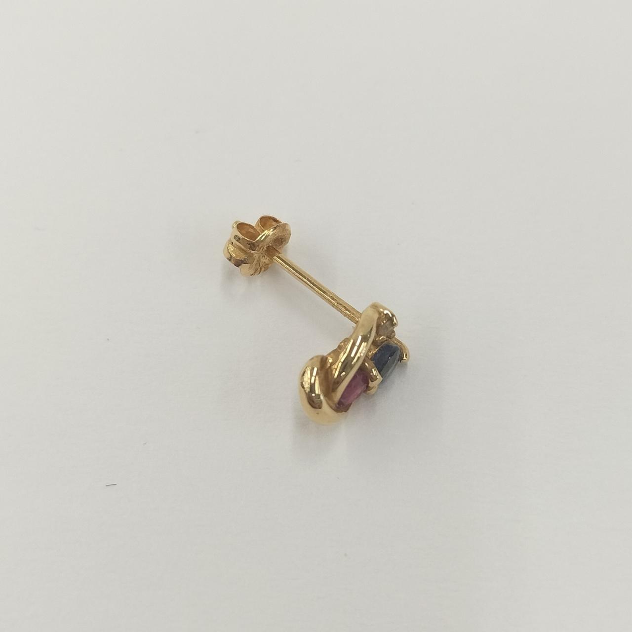 K18WG 片耳ピアス 片耳ピアス K18WG 18金 ホワイトゴールド ピアス ユニセックス