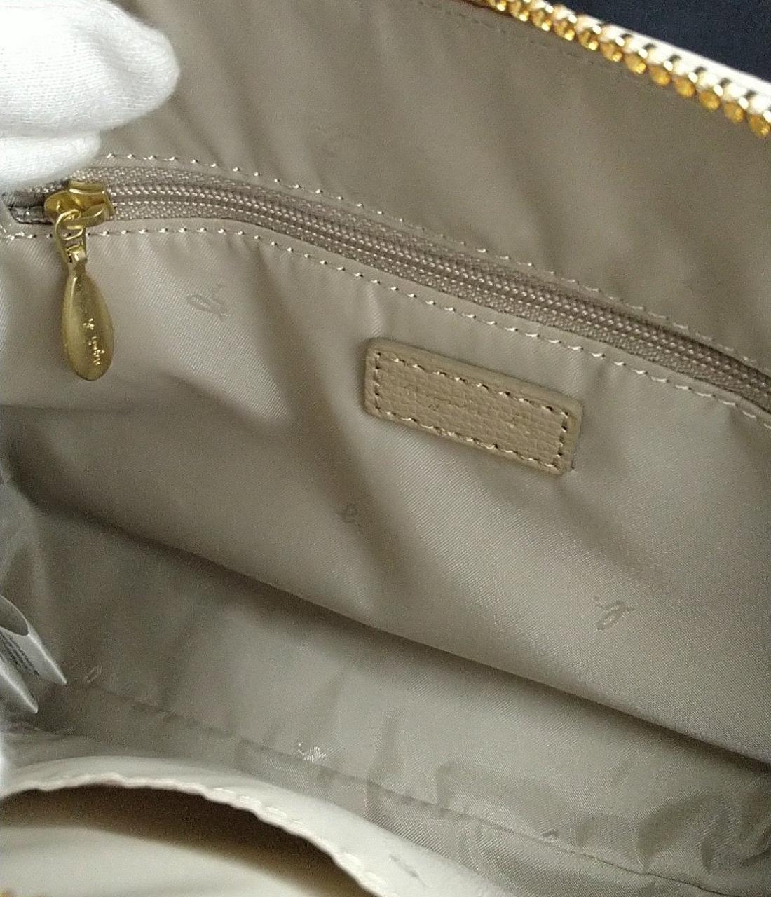 【美品】アニエスベー　バッグ　agnesb agnes b. アニエスベー レザー ハンド バッグ ライトブルー系
