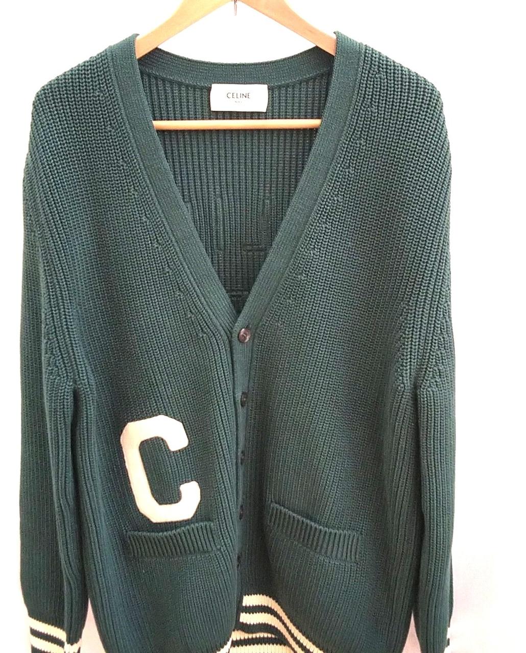 CELINE カレッジロゴカーディガン