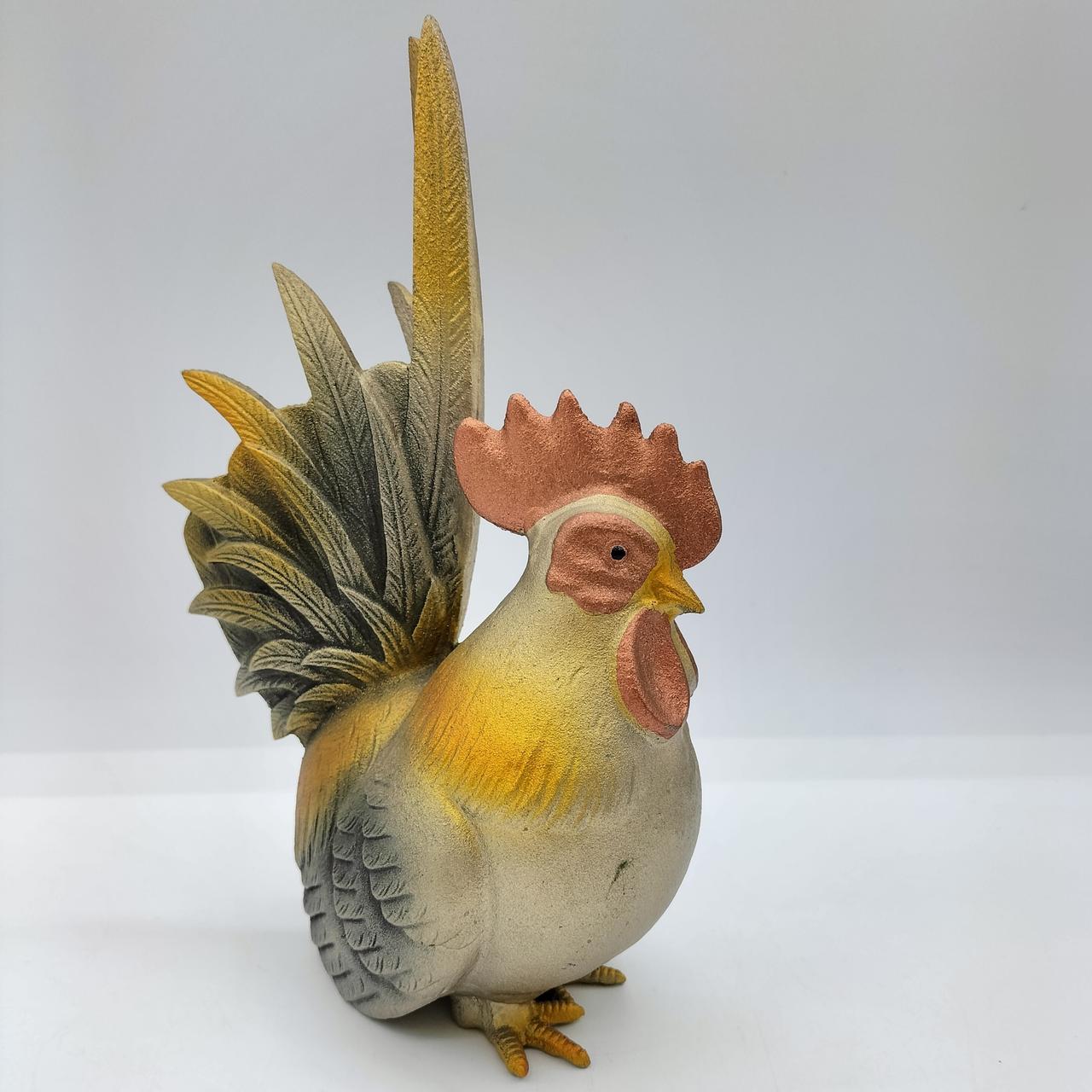 日展作家 渡辺環水|鉄製 鶏置物|HARDOFFオフモール（オフモ