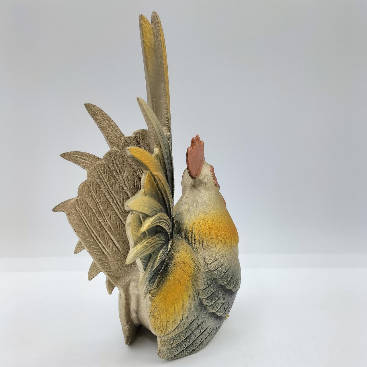 日展作家 渡辺環水|鉄製 鶏置物|HARDOFFオフモール（オフモ