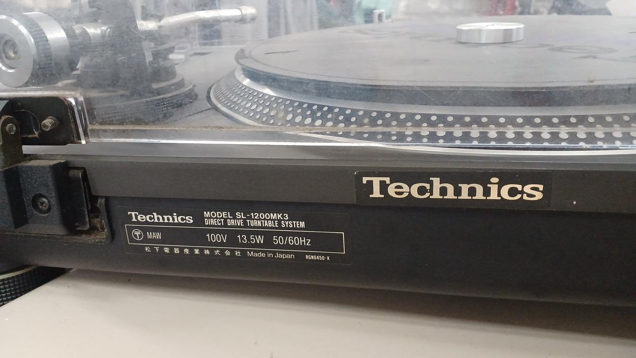 1】Technics SL-1200MK3 なくす テクニクス ターンテーブル