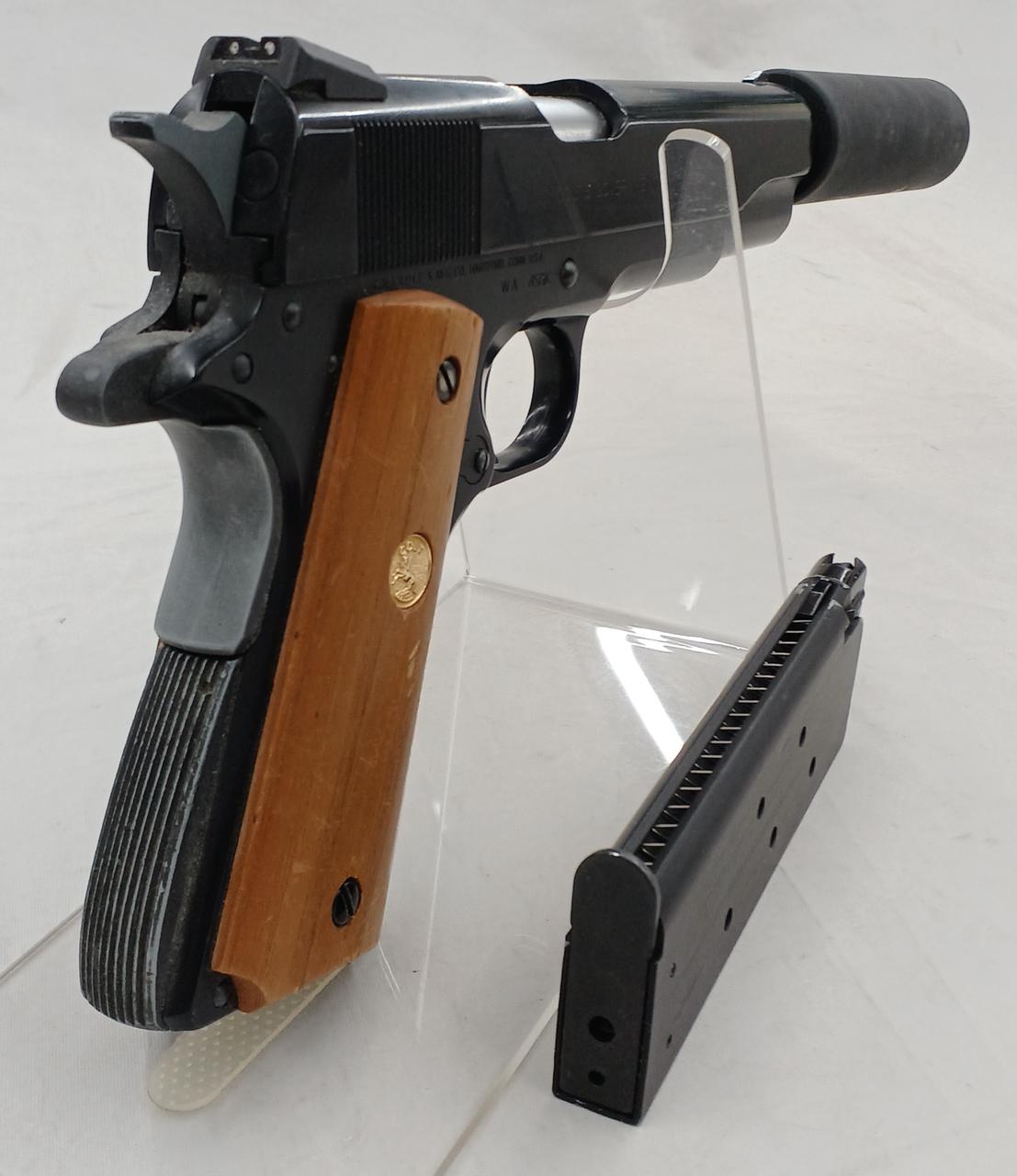 WESTERN ARMS SHORTY45 ガスガン SCW 【RAILED SHORTY .45】 ALL SILVER / ウェスタンアームズ ：再試射