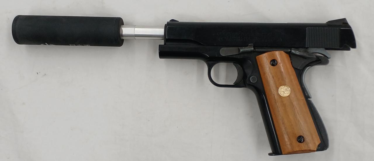 WESTERN ARMS SHORTY45 ガスガン SCW 【RAILED SHORTY .45】 ALL SILVER / ウェスタンアームズ ：再試射