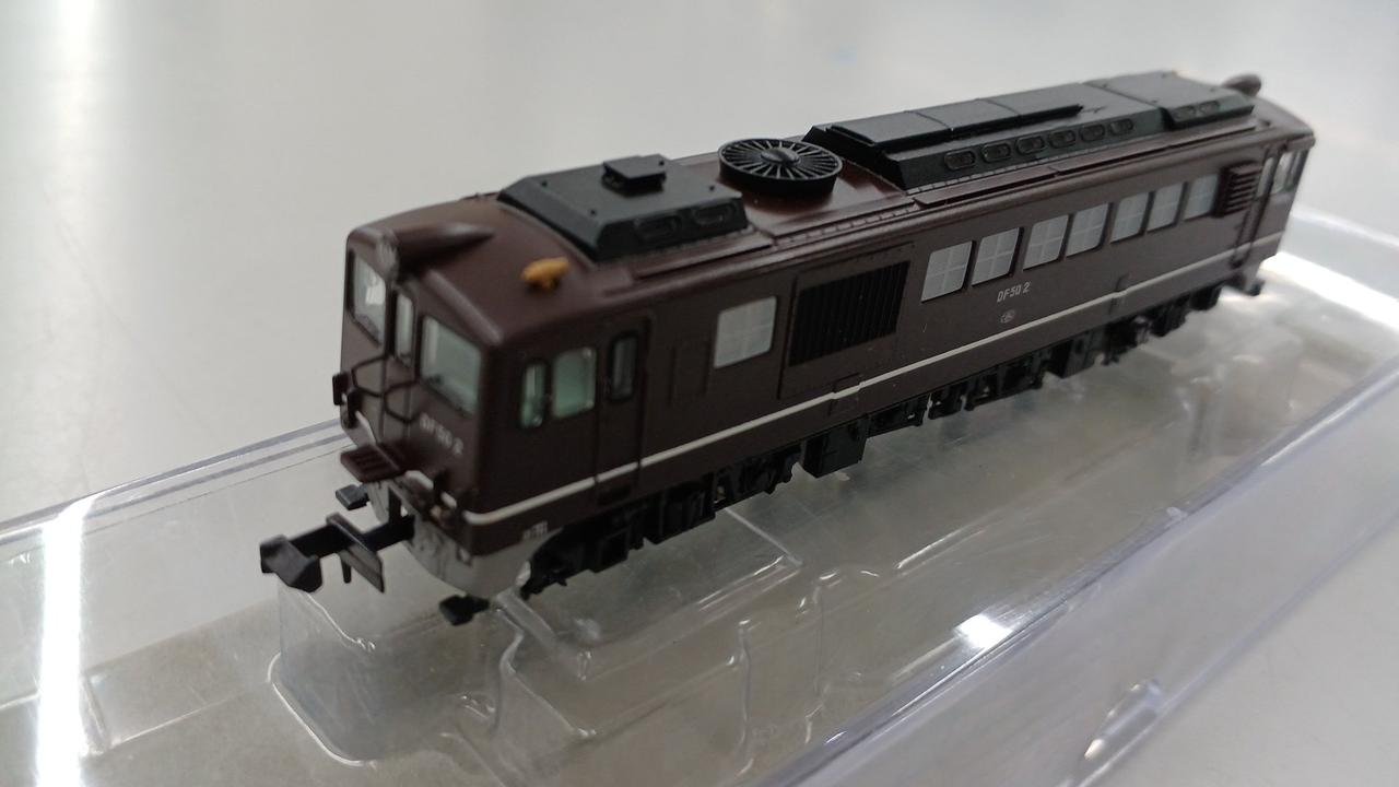 A1371 国鉄 DF50-2・6 茶色 長野機関区 重連セット(動力付き) Nゲージ