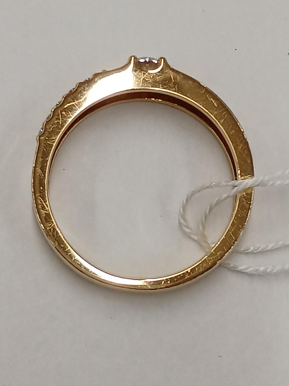 K18石付きウェーブリング　61H2508 K18石付きウェーブリング61H2508