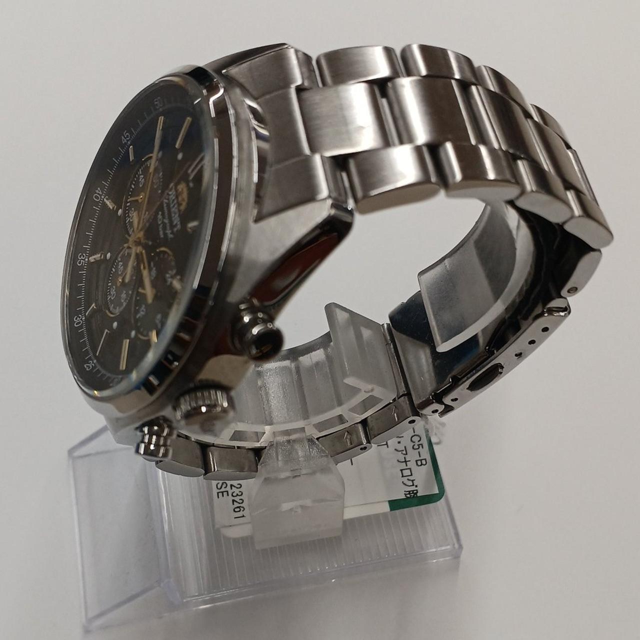 オリエント ORIENT TX00-C0-B　ソーラー　腕時計 時計 アナログ ORIENT◇ソーラー腕時計/アナログ/ステンレス/GRY/SLV/SS/TX00-C0-B