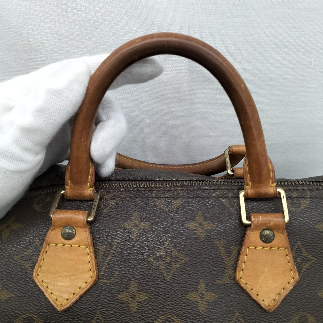 18 【美品/鍵付き】Louis vuittonスピーディー 35 M41524 ルイ・ヴィトン ハンドバッグ ボストン スピーディー35
