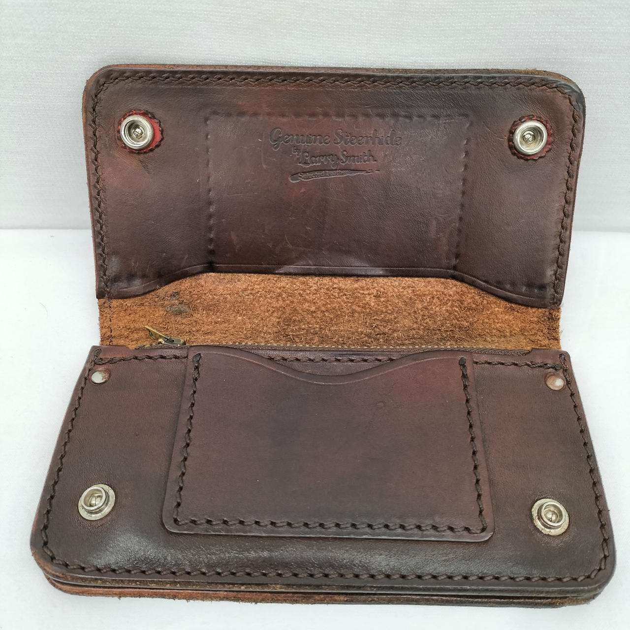【美品/希少】LARRYSMITH （ラリースミス）トラッカーウォレット　茶色 Amazon | LARRY SMITH ラリースミス トラッカーウォレット