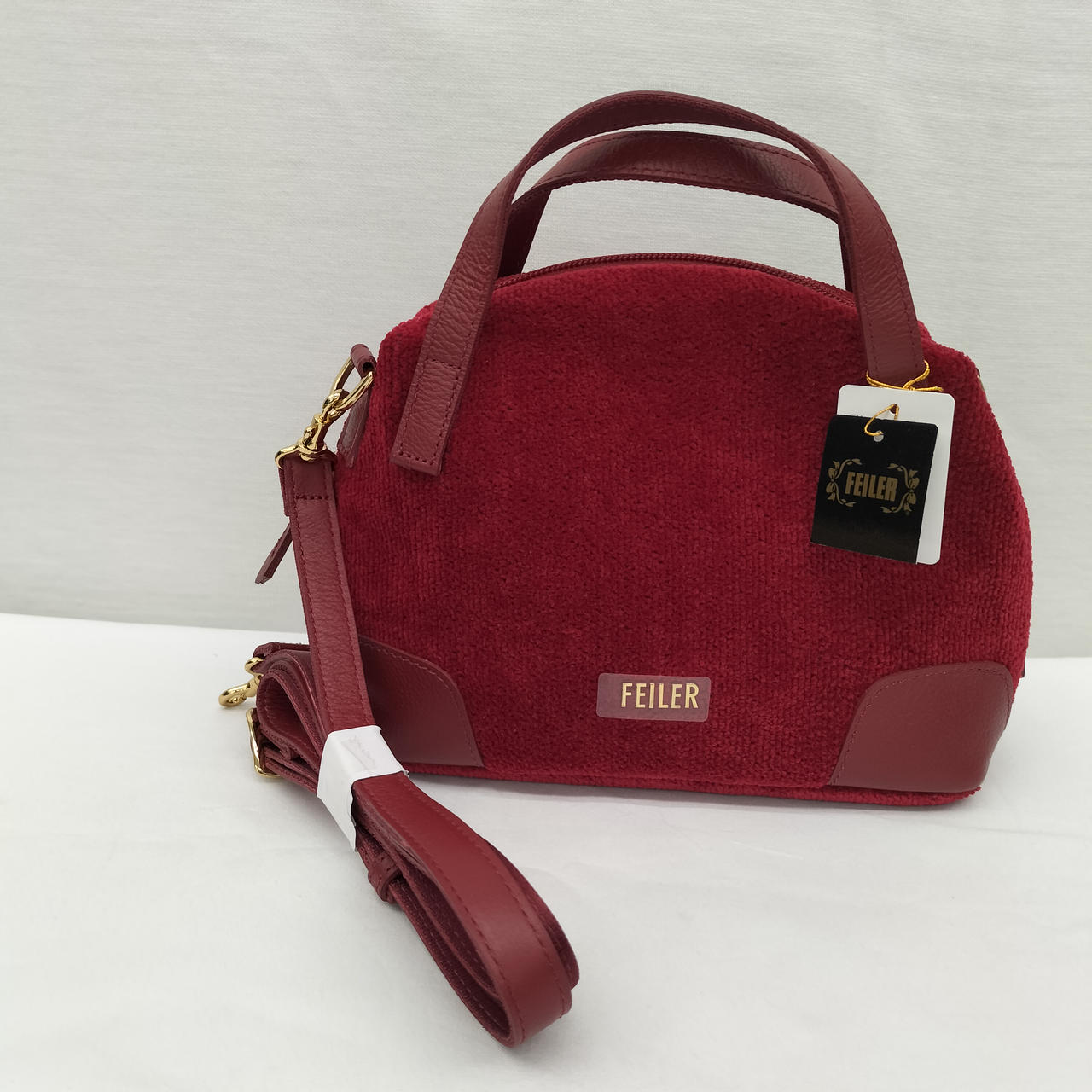 【専用】フルーティングハート ボストンバッグ FEILER フェイラー ブラウン 専用】フルーティングハート ボストンバッグ FEILER フェイラー